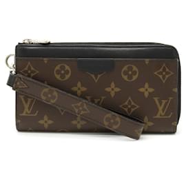 Louis Vuitton-Louis Vuitton Monogram Macassar Zippy Wallet-Black