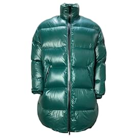 Bottega Veneta-Bottega Veneta Puffer Coat in Green Polyamide-Green