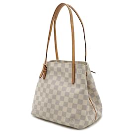 Louis Vuitton-Sac cabas PM Damier Azur de Louis Vuitton-Blanc