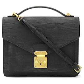 Louis Vuitton-Louis Vuitton Epi Monceau 2WAY Handbag Black-Black