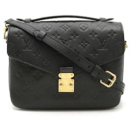 Louis Vuitton-Louis Vuitton Monogram Empreinte Pochette Metis MM Handbag M41487-Black
