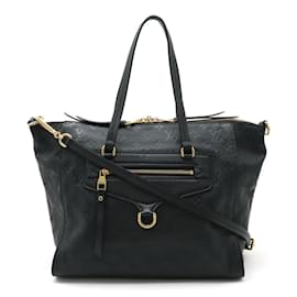 Louis Vuitton-Louis Vuitton Monogram Empreinte Lumineuse PM Tote Bag-Black