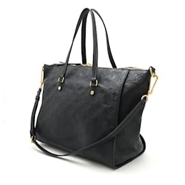 Louis Vuitton-Louis Vuitton Monogram Empreinte Lumineuse PM Tote Bag-Black