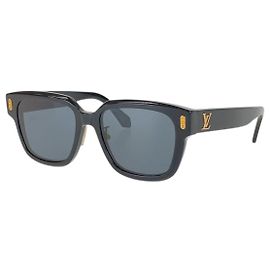 Occhiali da sole Louis Vuitton Confidence Square Nero Oro Nero