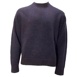 Acne Studios Crewneck Sweatshirt in Navy Blue Wool Blue