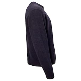 Acne-Acne Studios Crewneck Sweatshirt in Navy Blue Wool-Blue