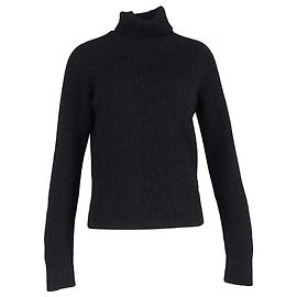 Joseph Strickpullover mit Rollkragen aus schwarzer Wolle Schwarz