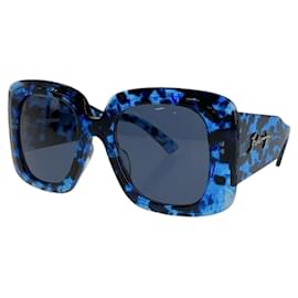 Balenciaga-Balenciaga Square Full Rim Sunglasses BB0119S-Blue