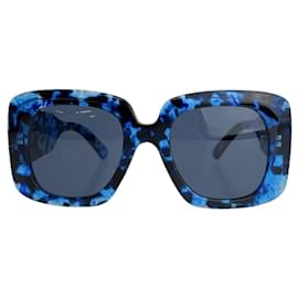 Balenciaga-Balenciaga Square Full Rim Sunglasses BB0119S-Blue