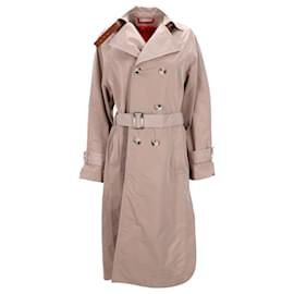 Max Mara-Max & Co Double-Breasted Trench Coat in Beige Polyester-Beige