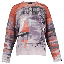 Prada- Prada AW17 Knitted Shetland Village Print Sweater in Multicolor Wool-Multiple colors