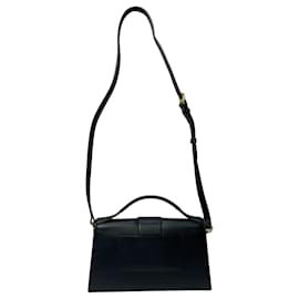 Jacquemus-Jacquemus Large Le Bambino Top Handle Bag in Black Leather -Black