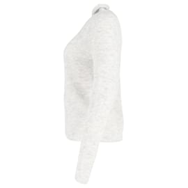 Acne- Acne Studios Ribbed Knit High-Neck Sweater in Grey Wool-Grey