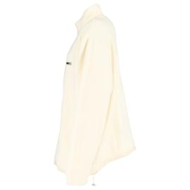 Fear of God-Veste en polaire à demi-zip Fear of God Essentials en polyester crème-Blanc,Écru