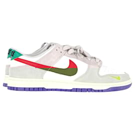 Nike-Nike Dunk Low 'Light Iron Ore' in Multicolor Leather and Suede-Multiple colors
