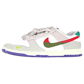 Nike-Nike Dunk Low 'Light Iron Ore' in Multicolor Leather and Suede-Multiple colors