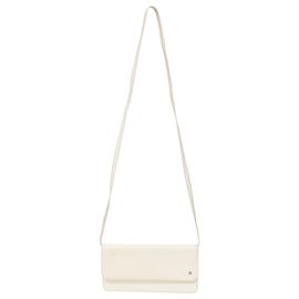 Céline Bolsa transversal Celine Mini Logo em couro branco Branco