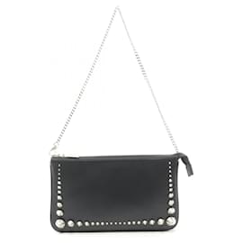 Christian Louboutin-Christian Louboutin Leather Shoulder Bag Black-Black