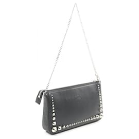 Christian Louboutin-Christian Louboutin Leather Shoulder Bag Black-Black