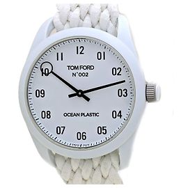 Tom Ford Ocean Plastic Quartz Watch N.002 White