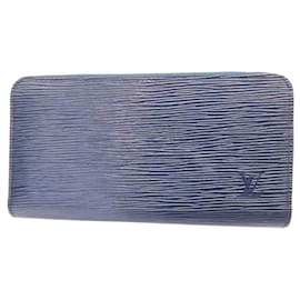 Louis Vuitton-Louis Vuitton Epi Leather Zippy Wallet-Blue