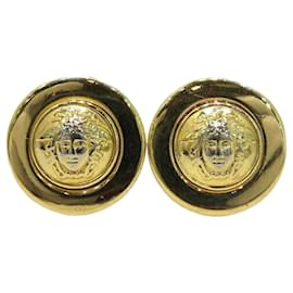 Versace-Versace Medusa Clip Earrings-Golden