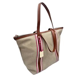 Autre Marque-Borbonese maxi shopper-Beige,Fuschia