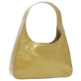 PRADA Sac à main Émail Ton or Auth bs19576 Autre