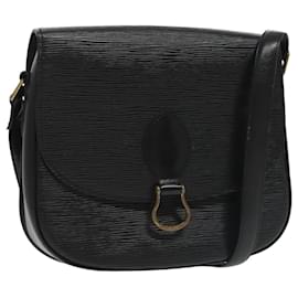 Louis Vuitton-LOUIS VUITTON Epi Saint Cloud GM Shoulder Bag Black Noir M52192 LV Auth ep6634-Black