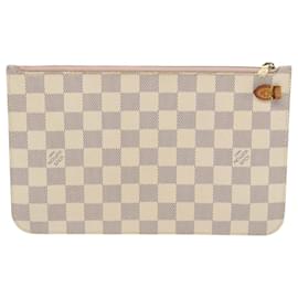 Louis Vuitton-LOUIS VUITTON Damier Azur Neverfull MM Pouch Pouch LV Auth 98972-Other