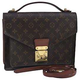Louis Vuitton-LOUIS VUITTON Monogram Monceau 28 Hand Bag 2way M51185 LV Auth 95822-Monogram
