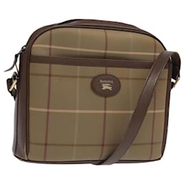 Autre Marque-Burberrys Nova Check Shoulder Bag Beige Auth th5431-Beige