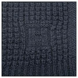 Hermès-HERMES Scarves T.  Cashmere-Blue