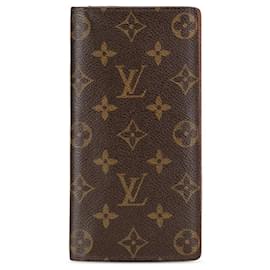 Louis Vuitton-Brown Louis Vuitton Monogram Brazza Wallet-Brown