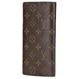 Louis Vuitton-Brown Louis Vuitton Monogram Brazza Wallet-Brown