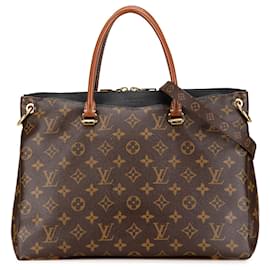 Louis Vuitton-Brown Louis Vuitton Monogram Pallas MM Satchel-Brown