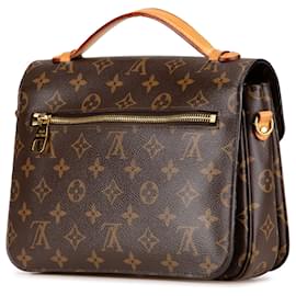 Louis Vuitton-Brown Louis Vuitton Monogram Pochette Metis Satchel-Brown