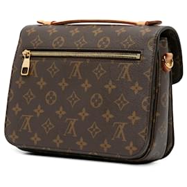 Louis Vuitton-Brown Louis Vuitton Monogram Pochette Metis Satchel-Brown