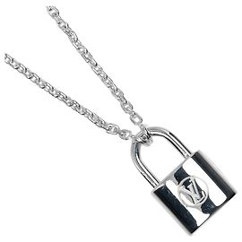 Collana Lockit Louis Vuitton in argento 925 Q93559 Argento Metallico