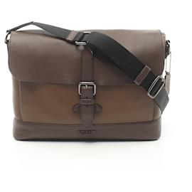 Coach-Coach Leather HUDSON Shoulder Bag Brown-Brown