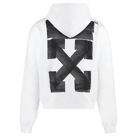 Off White Moletom com capuz Jumbo Marker Branco