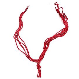Collier Brunello Cucinelli en cristaux rouges Rouge