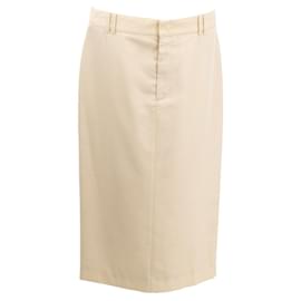 Gucci-Gucci skirt in beige wool-White,Cream