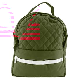 Chanel-Chanel Nylon Coco Mark Backpack Red-Red