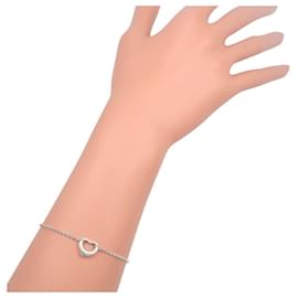 Tiffany & Co-Pulseira de prata 3P Open Heart da Tiffany-Prata,Metálico