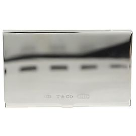 Tiffany & Co Silver 925 Card Case Silvery Metallic