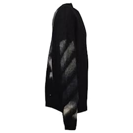 Off White Bürstenmohair-Pullover Andere