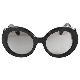 Occhiali da sole rotondi in acetato Prada Nero