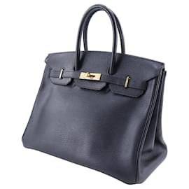 Hermès-Hermes Birkin 35 Handbag Ardennes Black/Gold-Black