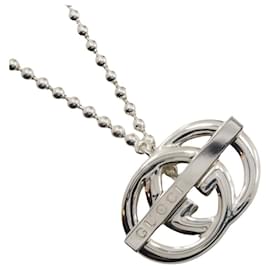 Gucci-Collier Gucci Interlocking G en argent 925-Argenté,Métallisé